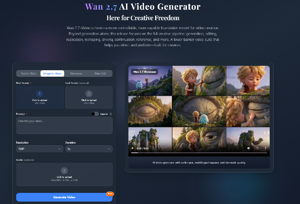 Wan 2.7 AI Video Generator | Product-Tower